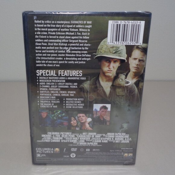 CASUALTIES OF WAR / New DVD / Bonus Special Features - Picture 2 of 7